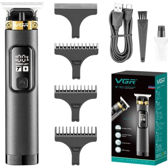 ماشین اصلاح وی جی آر مدل V-985 با تکنولوژی برش مستقیم و استیل ضد زنگ