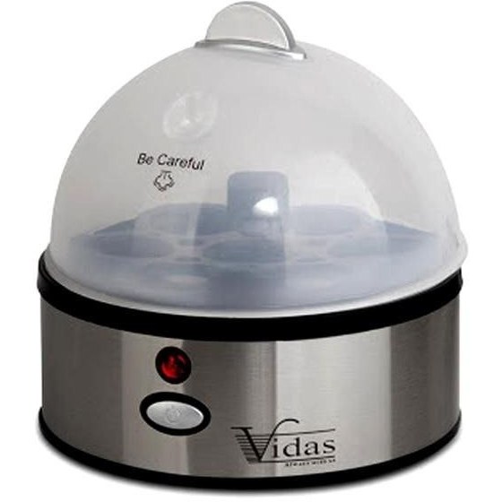 تخم مرغ پز ویداس مدل VIR-5013 با کاسه تفلون و بدنه استیل | پخت ۷ تخم‌مرغ در ۱۰ دقیقه