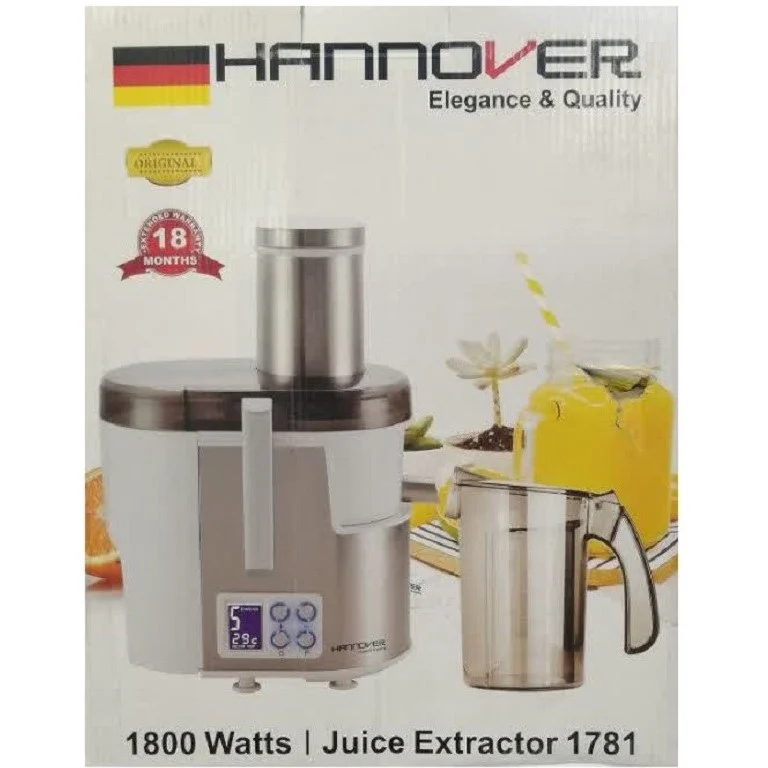 آبمیوه گیر 1800 وات هانوور مدل JE-1781