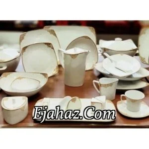 سرویس غذاخوری چینی پردیس مدل بوگاتی ۱۰۵ پارچه مناسب ۱۲ نفر