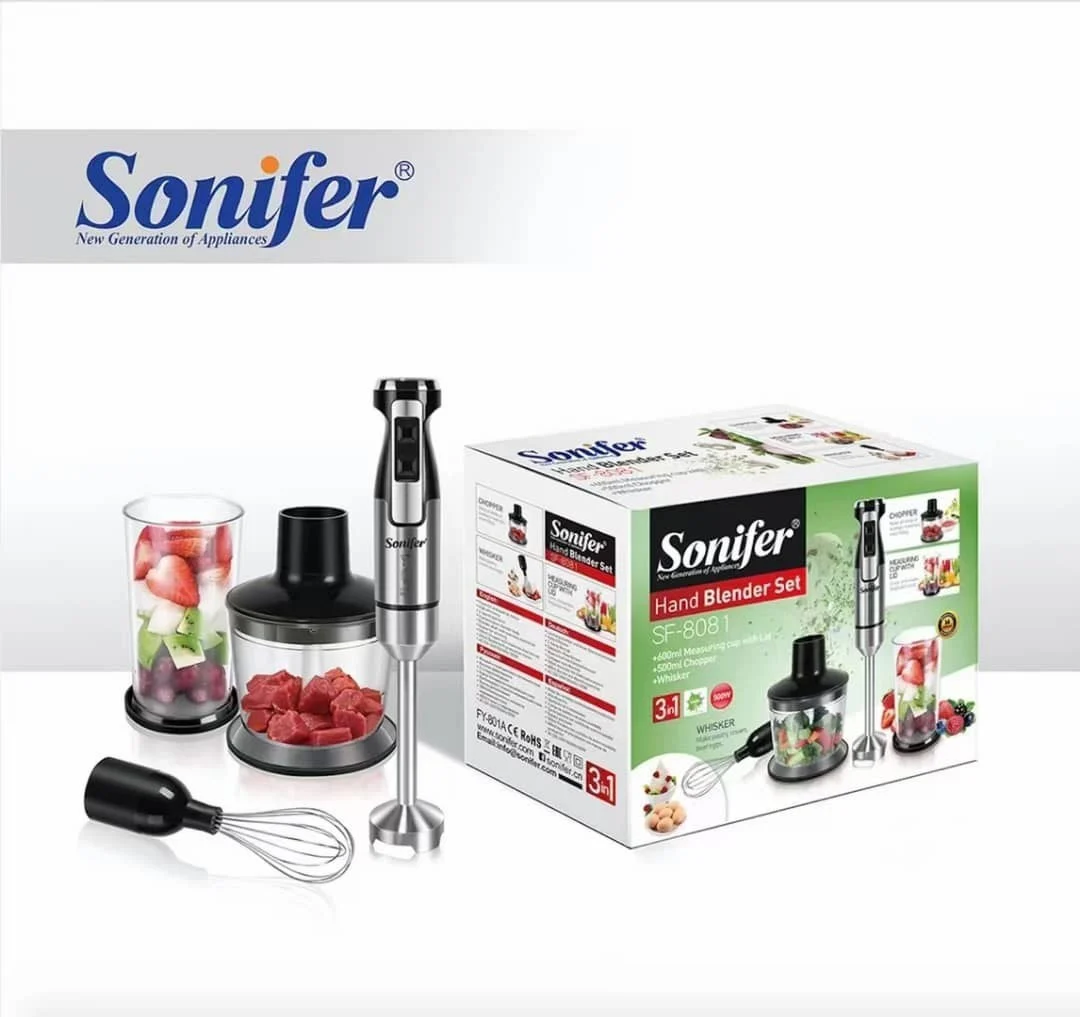 گوشت کوب برقی سونیفر مدل SF8081 ظرفیت ۰.۶ لیتر ۳ کاره