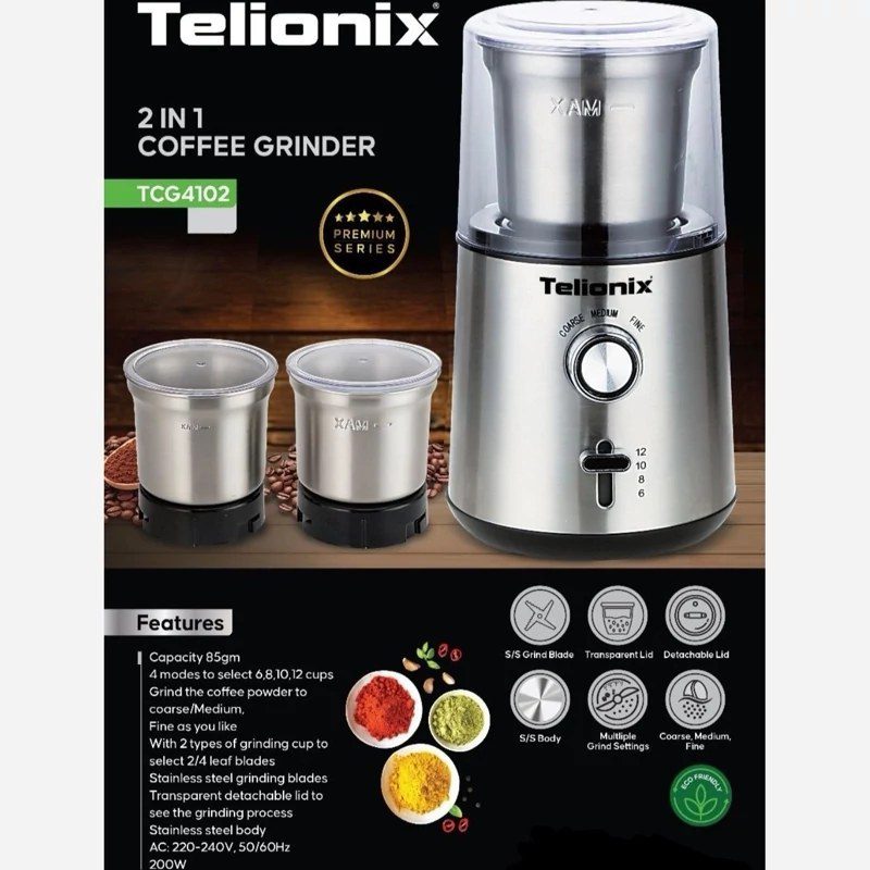 آسیاب برقی تلیونیکس دو مخزنه مدل TCG4102