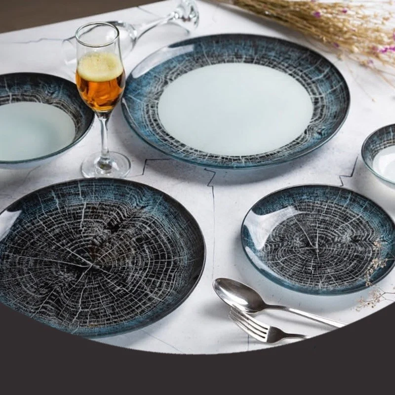 سرویس غذاخوری 25 پارچه آرکوفام مدل ترکیبی رایکا مشکی