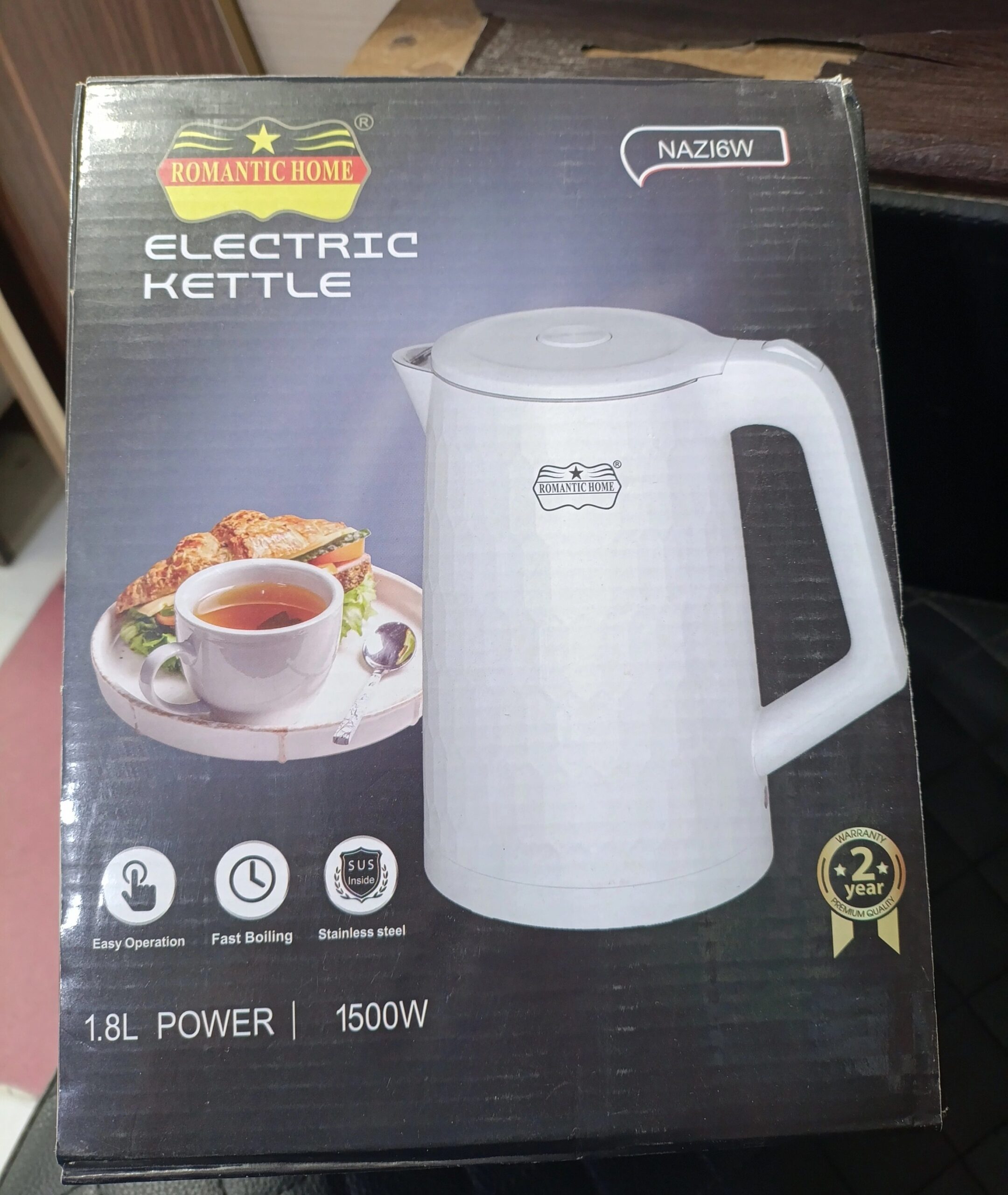 کتری برقی رومانتیک هوم مدل NAZ16W