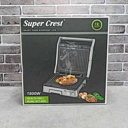 ساندویچ ساز اسنک ساز 1800وات کد6001 سوپرکرست پسکرایه