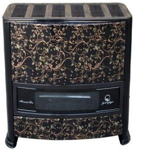 بخاری گازی مروارید سوز مدل 9000 طرح گرافیکی دودکش دار