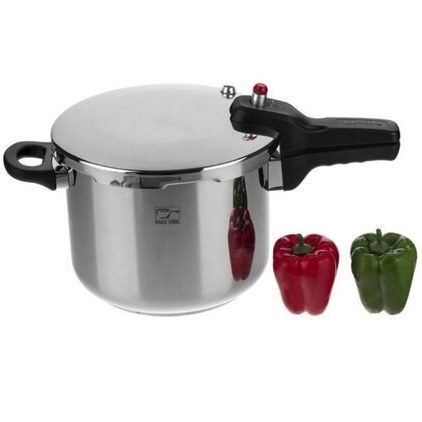 زودپز تک دسته 6L با درب پارس استیل کف آلمنیوم
