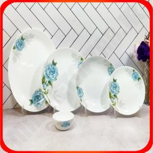 سرویس 25 پارچه گرد کلاسیک مهکامه فیروزه ای آرکوپال دینو